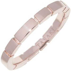 Tasaki K18PG Piano Line Ring, Sakura Gold, Size 7